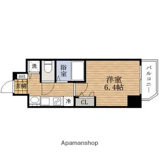 大阪府大阪市中央区南船場1丁目【マンション】の間取り
