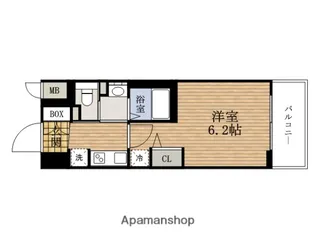 大阪府大阪市浪速区塩草1丁目【マンション】の間取り