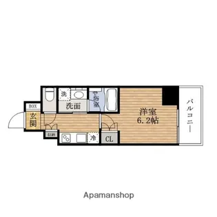 大阪府大阪市中央区南船場1丁目【マンション】の間取り