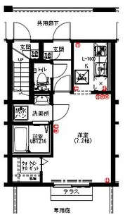メゾンエーワン【1階】の間取り