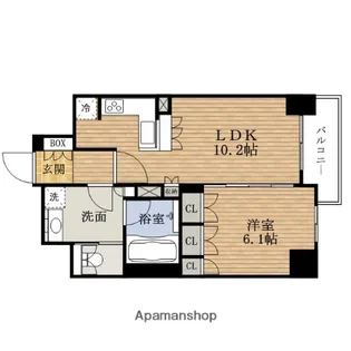 大阪府大阪市中央区南久宝寺町1丁目【マンション】の間取り