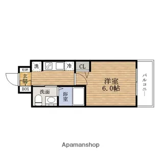 大阪府大阪市港区市岡元町1丁目【マンション】の間取り