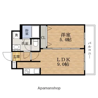 大阪府大阪市浪速区桜川4丁目【マンション】の間取り