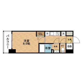 PHOENIX新大阪【4階】の間取り