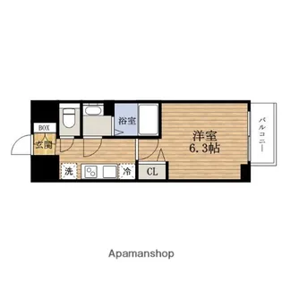 大阪府大阪市浪速区稲荷2丁目【マンション】の間取り