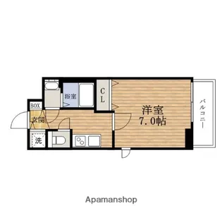 大阪府大阪市西区南堀江4丁目【マンション】の間取り