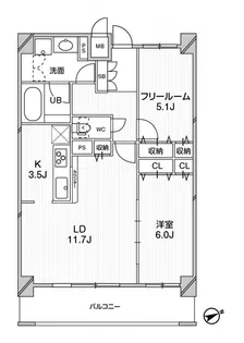 セノアタワー新大阪【10階】の間取り