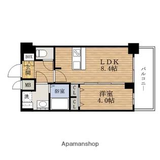 大阪府大阪市西区南堀江3丁目【マンション】の間取り