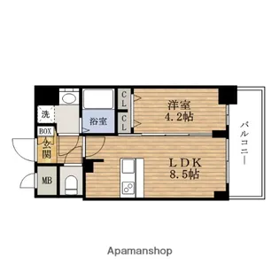 大阪府大阪市西区南堀江3丁目【マンション】の間取り