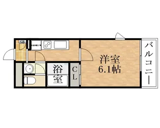 レオネクストアブリール天満【2階】の間取り