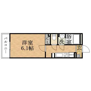 レオネクストラ メイジュ天神橋【1階】の間取り