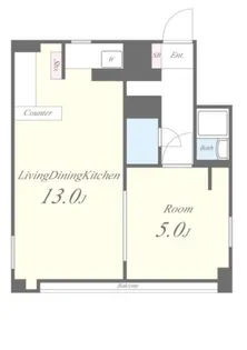 グローリ上汐【7階】の間取り