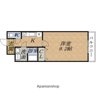 大阪府大阪市住之江区安立2丁目【アパート】の間取り
