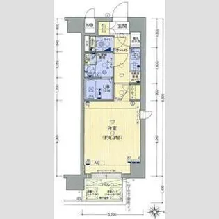 LUMINOUS新大阪(旧SーFORT新大阪RAVIR)【10階】の間取り