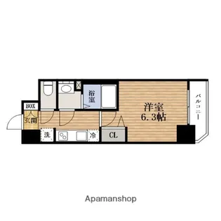 大阪府大阪市西区境川2丁目【マンション】の間取り