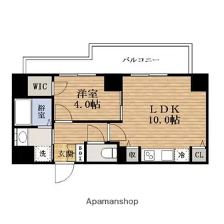 大阪府大阪市西区南堀江4丁目【マンション】の間取り