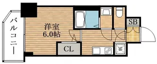 SーRESIDENCE都島LUX【601号室】の間取り