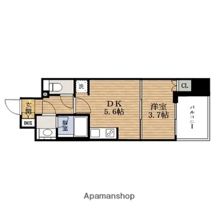 大阪府大阪市中央区常盤町2丁目【マンション】の間取り
