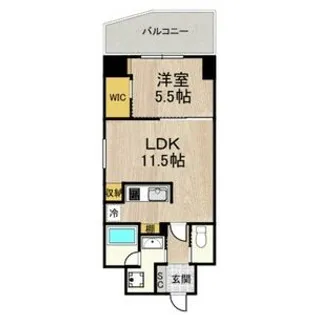 one o one内代【7階】の間取り