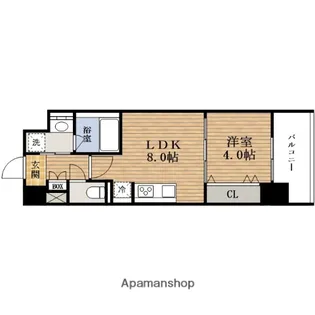 大阪府大阪市東成区東小橋2丁目【マンション】の間取り