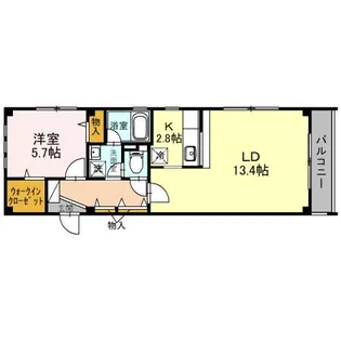 パルム・ドール【1階】の間取り