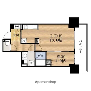 大阪府大阪市中央区久太郎町2丁目【マンション】の間取り