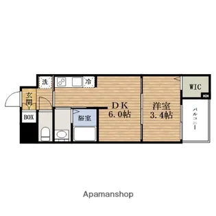 大阪府大阪市西区西本町1丁目【マンション】の間取り