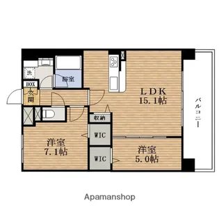大阪府大阪市港区市岡1丁目【マンション】の間取り