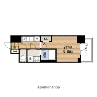 大阪府大阪市港区弁天5丁目【マンション】の間取り
