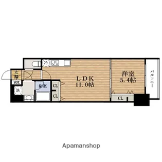 大阪府大阪市天王寺区生玉町【マンション】の間取り