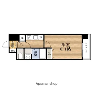 大阪府大阪市西区本田2丁目【マンション】の間取り