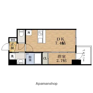 大阪府大阪市浪速区日本橋東1丁目【マンション】の間取り