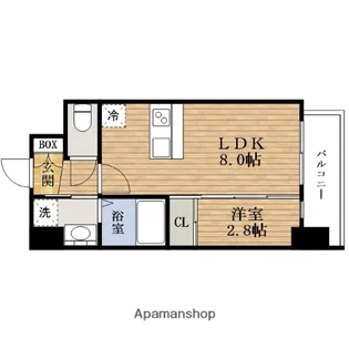 大阪府大阪市浪速区日本橋東1丁目【マンション】の間取り