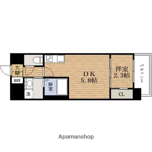 大阪府大阪市西区南堀江4丁目【マンション】の間取り