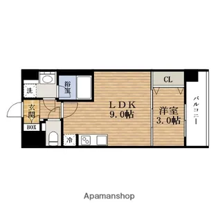 大阪府大阪市港区八幡屋1丁目【マンション】の間取り