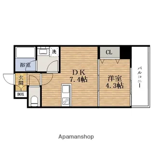 大阪府大阪市東成区大今里西2丁目【マンション】の間取り