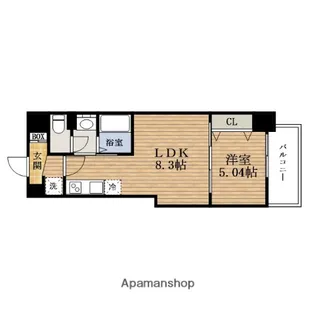 大阪府大阪市東成区東今里3丁目【マンション】の間取り