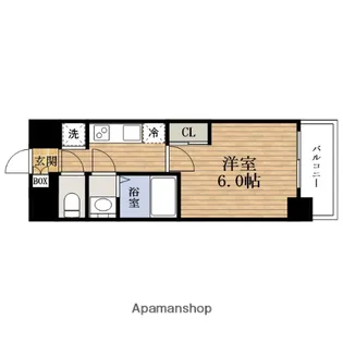 大阪府大阪市東成区大今里南6丁目【マンション】の間取り
