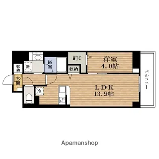 大阪府大阪市西区南堀江4丁目【マンション】の間取り