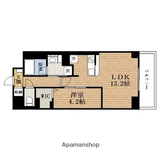 大阪府大阪市西区南堀江4丁目【マンション】の間取り
