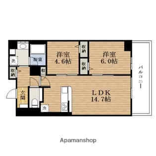 大阪府大阪市西区南堀江4丁目【マンション】の間取り