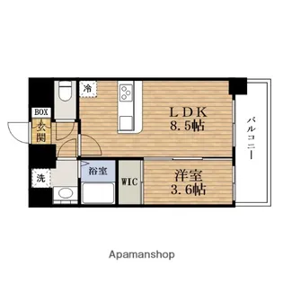 大阪府大阪市西区本田3丁目【マンション】の間取り