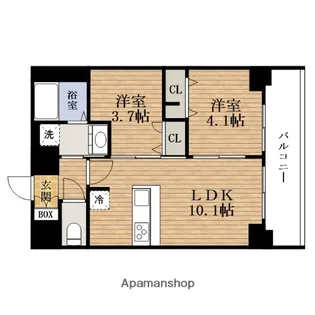 大阪府大阪市西区本田3丁目【マンション】の間取り