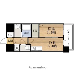 大阪府大阪市大正区三軒家東2丁目【マンション】の間取り