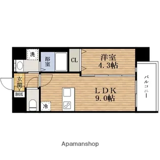 FORZE舟橋町 (AP)【4階】の間取り