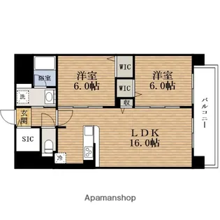 クレリア新深江【5階】の間取り