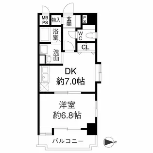 グラン・デール南今里【3階】の間取り