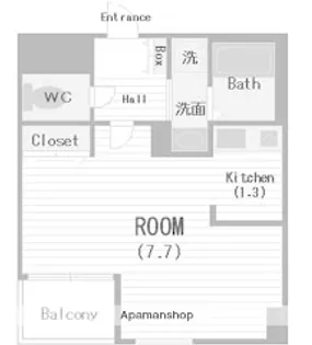 大阪府大阪市中央区久太郎町1丁目【マンション】の間取り