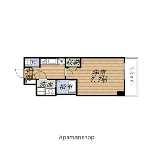 大阪府大阪市西区新町2丁目【マンション】の間取り