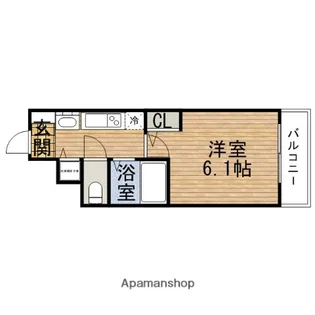大阪府大阪市中央区島之内1丁目【マンション】の間取り